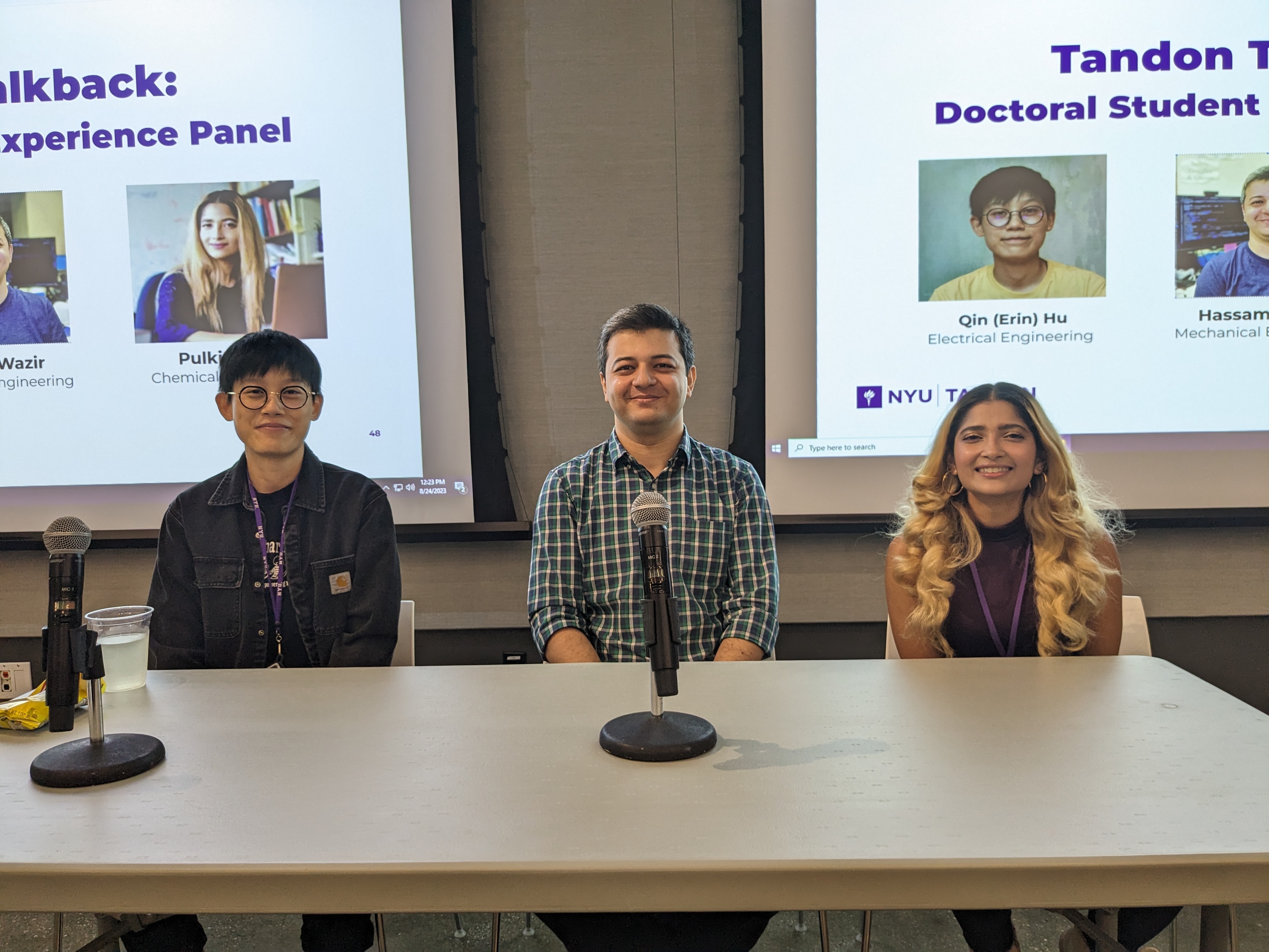 Doctoral Students Experience Panel at the PhD Student Orientation